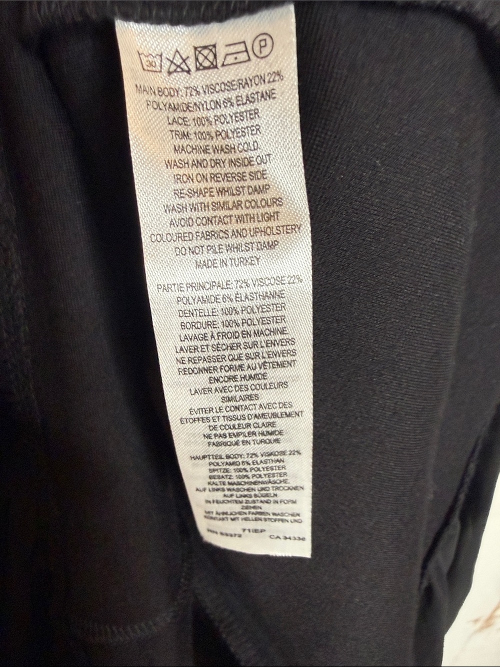 French Connection Chantilly Beau Black Sleeveless Mesh-Yoke Maxi Dress - Picture 13 of 13